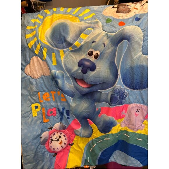 Nickelodeon Blue Clue comforter 42x57" "Lets Play" - Picture 1 of 4